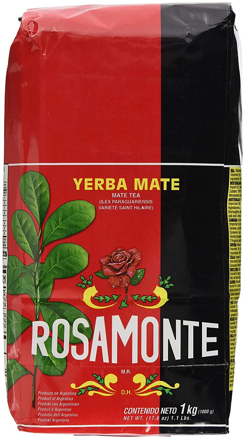 Rosamonte Yerba Mate, Tradicional 2.2 Lbs/1kilo From Argentina(10 Packs)
