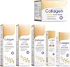 Collagen Skin Care Set, Anti Aging Skincare Set for Face, Shrink Pores, Hydrate & Firm Skin, 6 Pcs Individually Packaged Skincare Kits for Women with Cleanser, Toner, Lotion, Serum, Cream, Eye Cream.