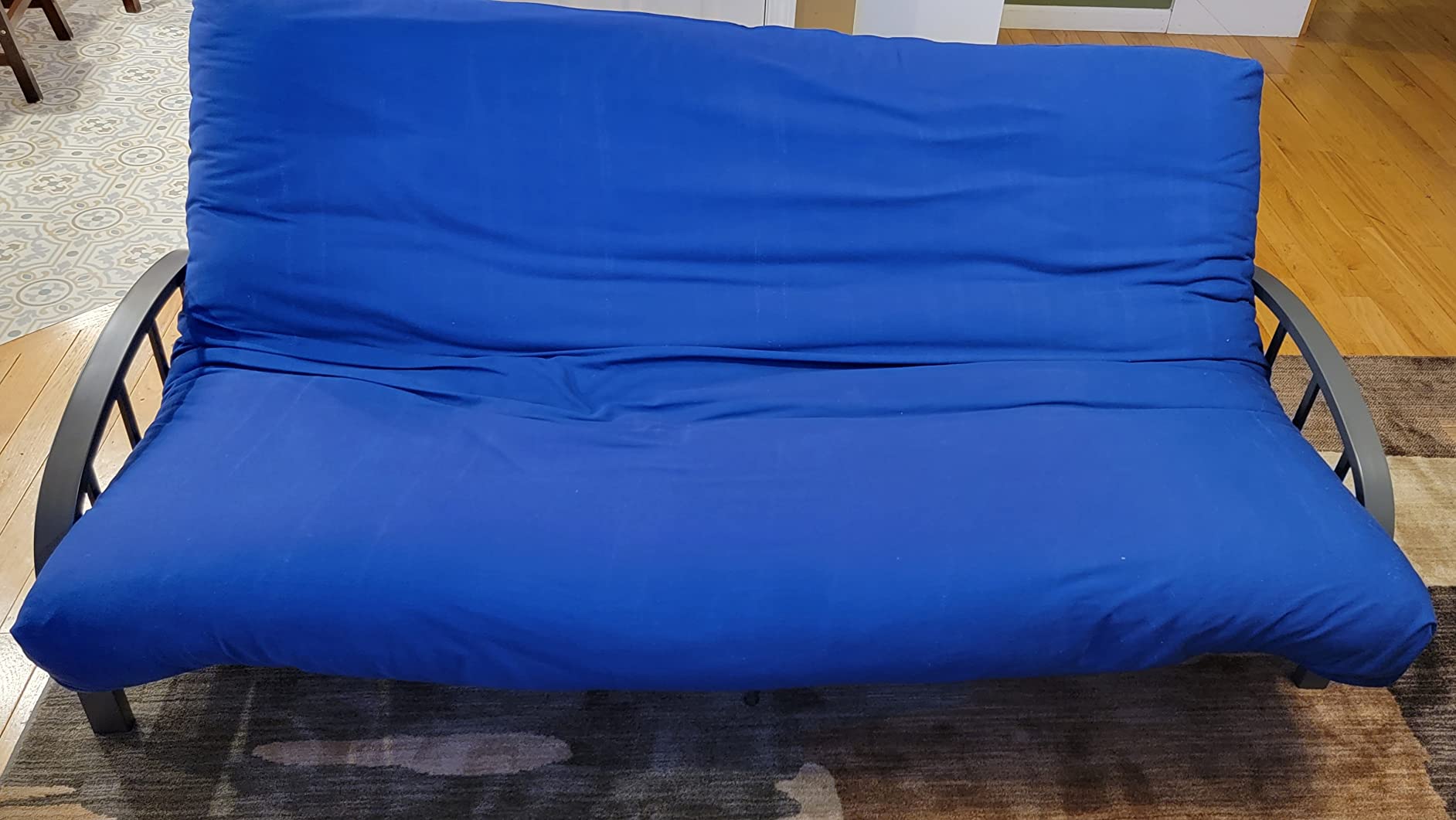 20/mo Finance DHP Aiden Metal Futon Frame, Black Large Buy Now