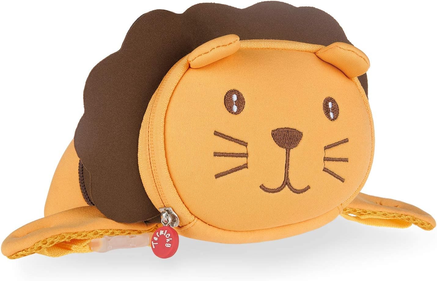TermichyKids Fanny Pack, 3D Animal Friends Waist Bag with Adjustable Belt for Children Travel, Sport, Camping and Party Rave (Lion)