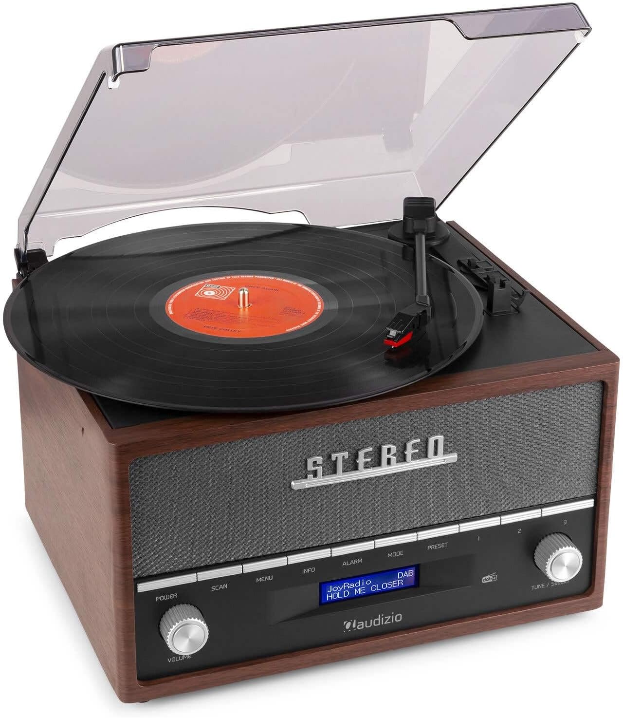 Audizio Frisco Turntable playing a vinyl record