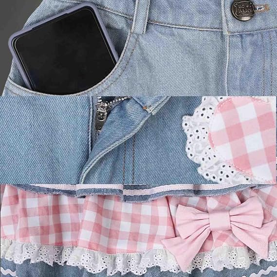 Y2K mini Skirt, Women's mini Slim fit Short Skirt, Women's Trumpet Pleated mini Denim Skirt Cake Mini Skirts