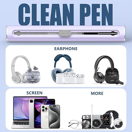 Vista 36 de Inesore Kit de limpieza para Airpods Pro 3 2 1 Series, herramienta de limpieza multifunción para auriculares, auriculares, iPhone, altavoz