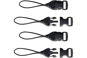 op/tech usa Mini QD Loops - 1.5mm Quick-Disconnect System Connectors (Black)