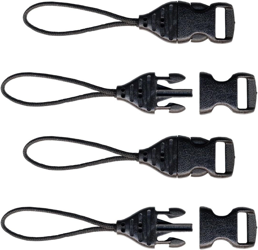 Op/Tech 1301082 1.5 mm Mini QD Loops Connectors for Camera - Black