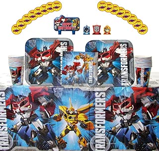 Comic Book Party And 1 Table Cover Marvel Avengers Birthday Party Supplies Pack For 16 Guests Superhero Birthday Party Supplies 16 Cups 16 Beverage Napkins 16 Stickers 16 Dessert Plates Party Packs