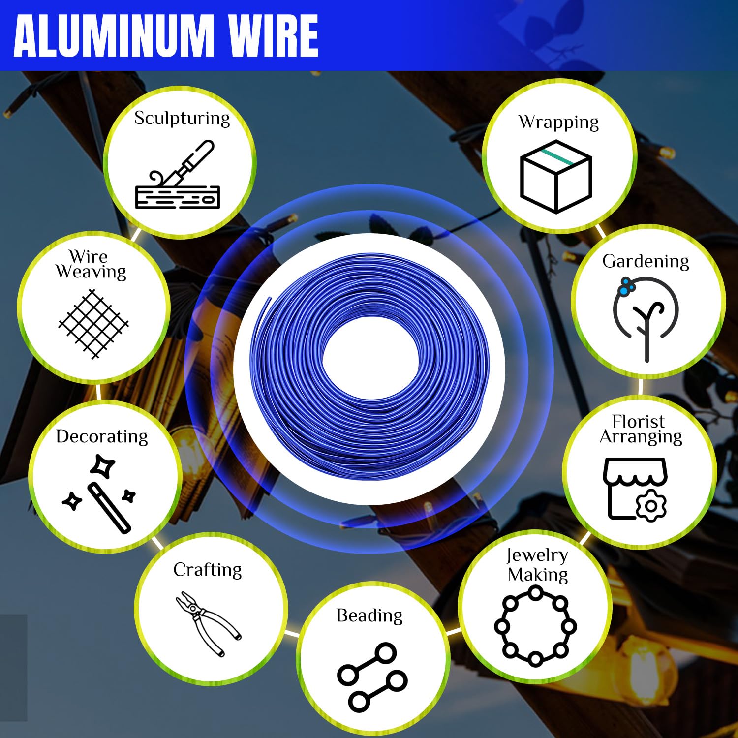 Snapklik.com : YTKavq Aluminum Craft Wire,16 Gauge Aluminum Wire ...