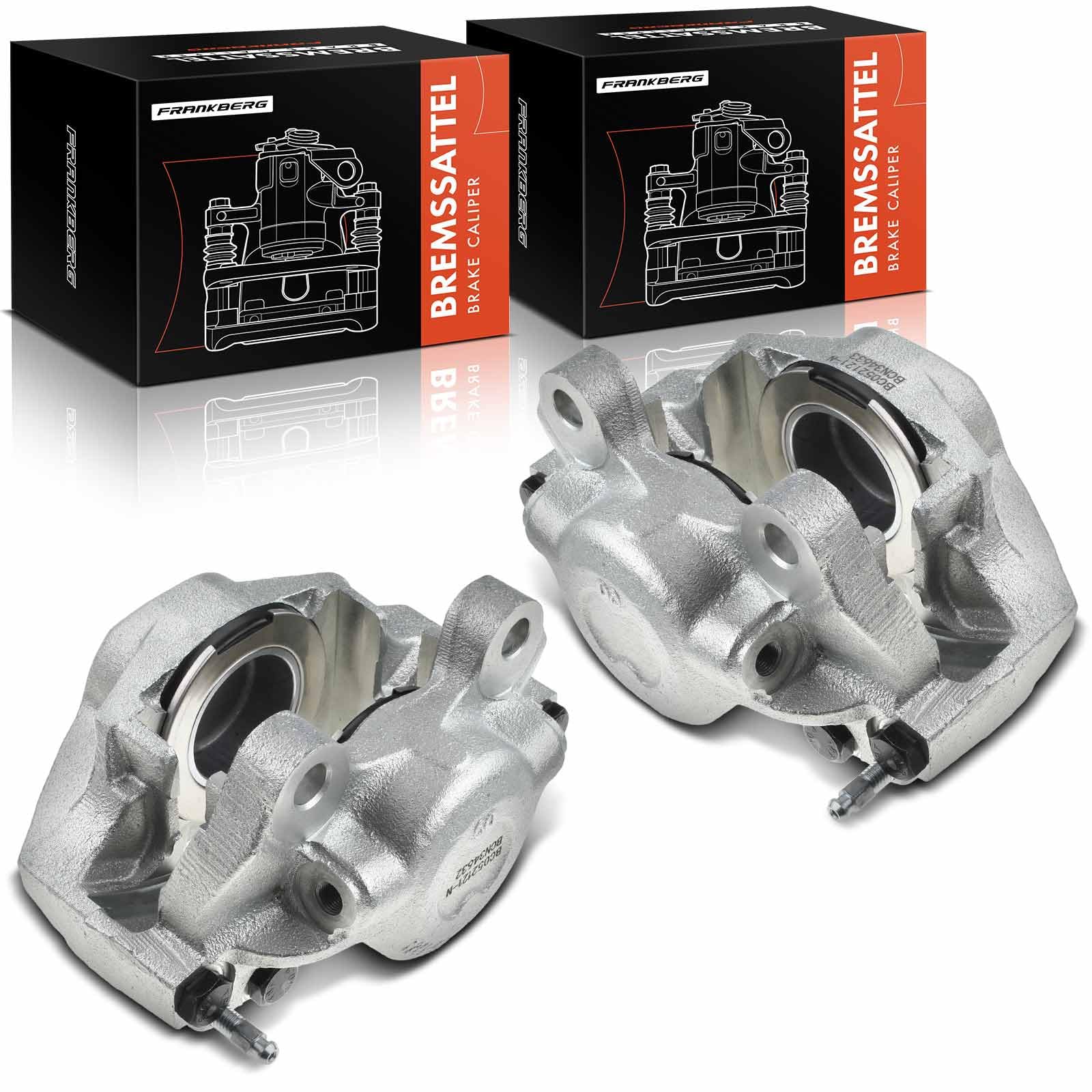 Frankberg 2x Bremssattel Bremszange Hinten links rechts Alum.i.n.i.um mit Halter（Lochabstand Halterung 90mm) Kompatibel mit E-Klasse W212 200-500 Replace# 2124230381