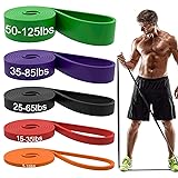 Resistance Bands, Pull Up Assist Bands - Workout Bands, Eexercise Bands, Long Resistance Bands Set for Working Out, Fitness, Training, Physical Therapy for Men Women Multicolor