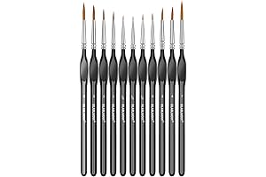 11 Pcs Miniature Paint Brush for Adults Painting