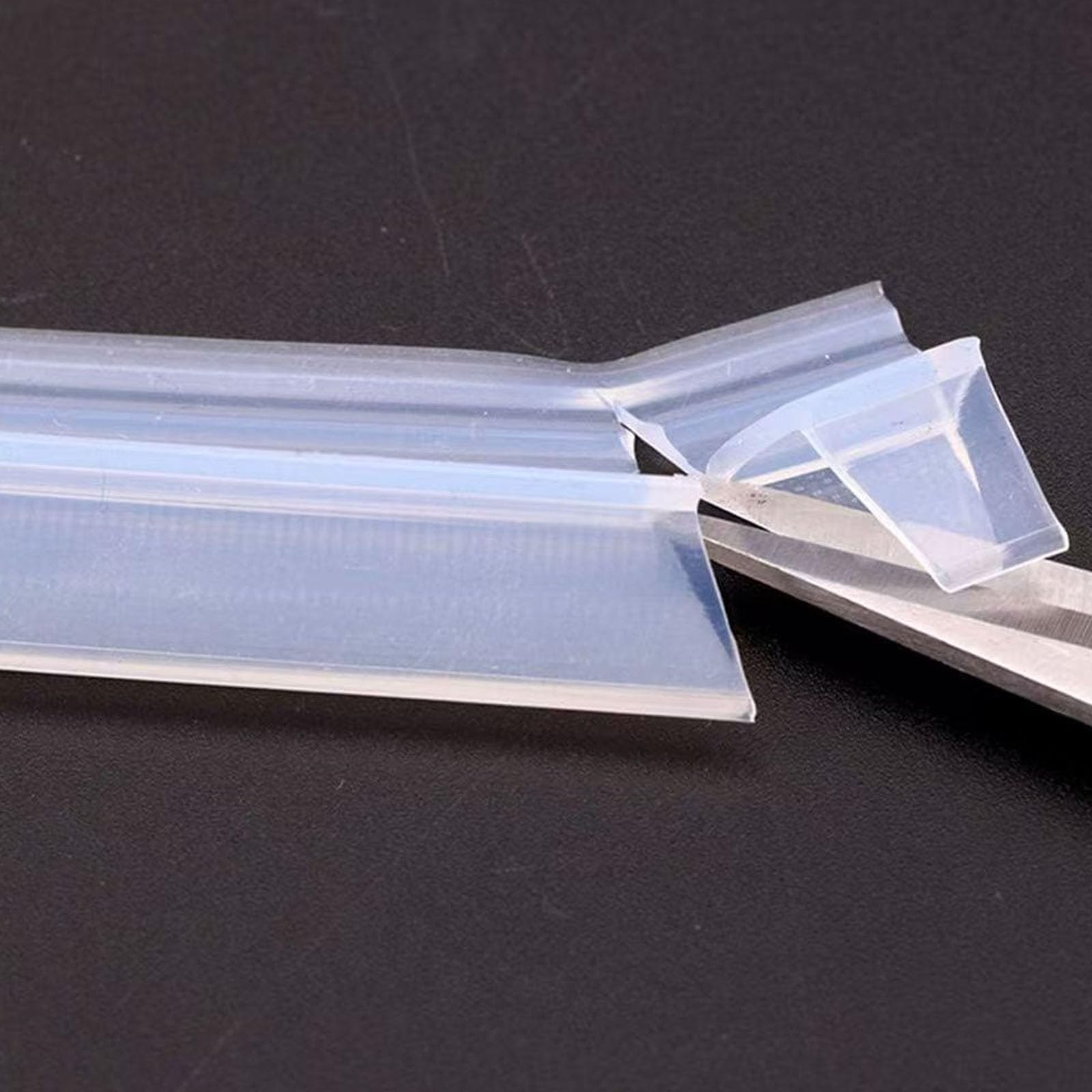 Barra de goteo suave sin marco, para puerta de ducha, tira de sellado de silicona para puerta de ducha, sello de silicona resistente a la intemperie para vidrio (tipo U, 8 mm)