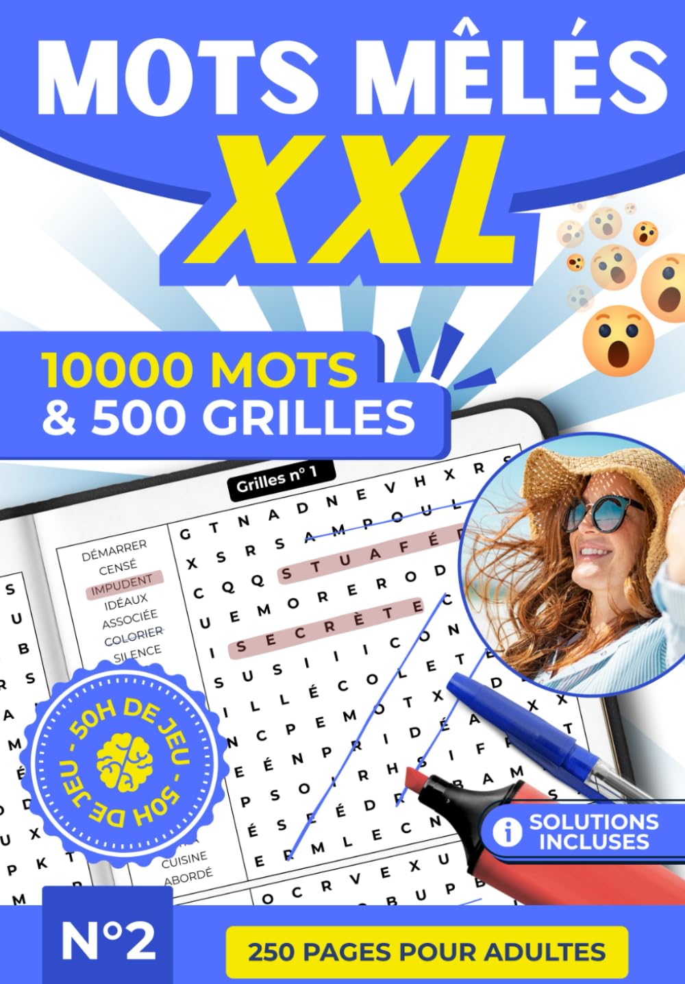 Mots Mêlés XXL – 500 Grilles Inédites et 10 000 Mots à Découvrir | Livre de Jeux de Lettres, Casse-Têtes et Détente pour Adultes, Seniors et Tous Âges ... XXL – 500 Grilles, 10 000 Mots par Volume)