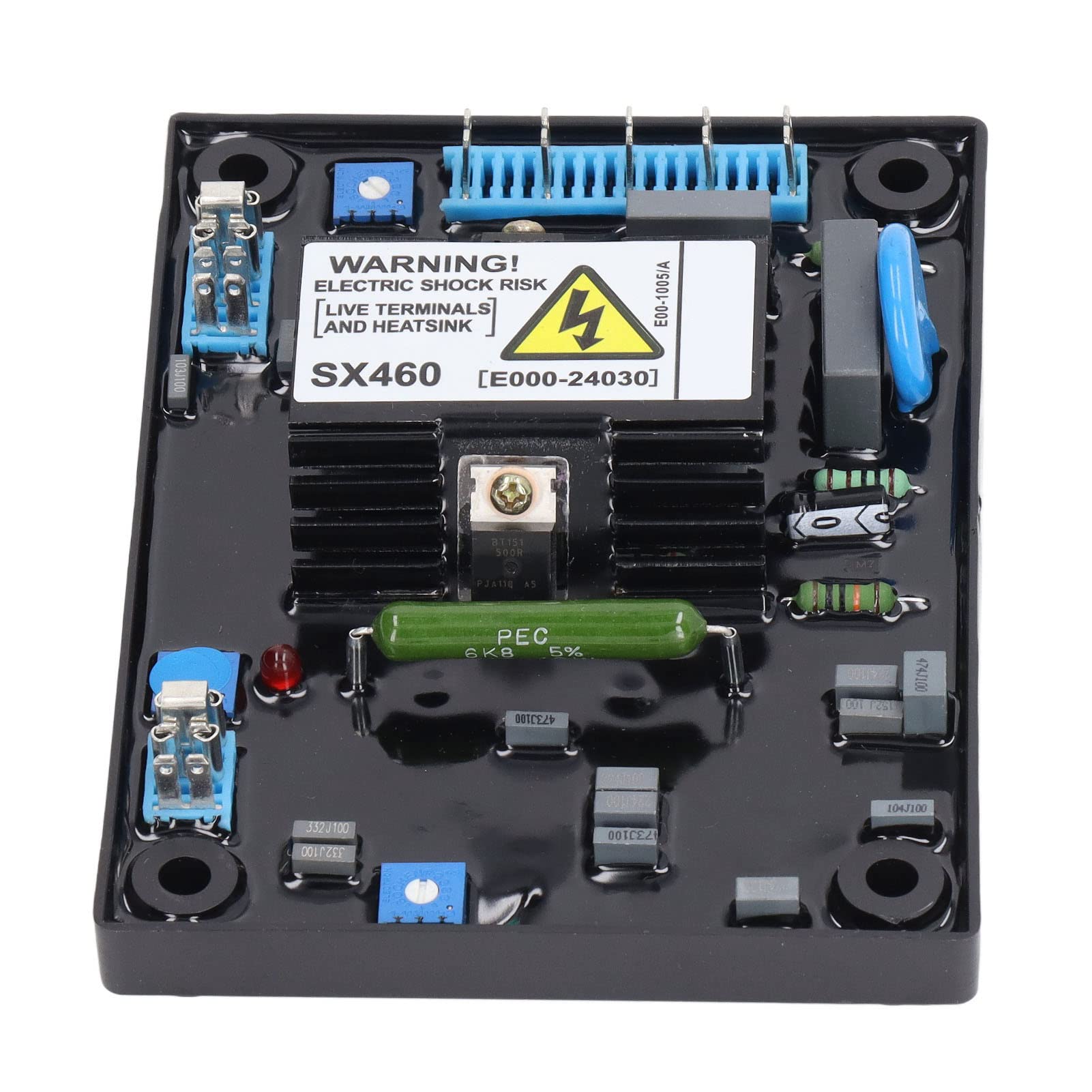 La scheda modulare AVR SX460 sostituisce il regolatore di tensione 95 a 132 V/190 a 264 VAC