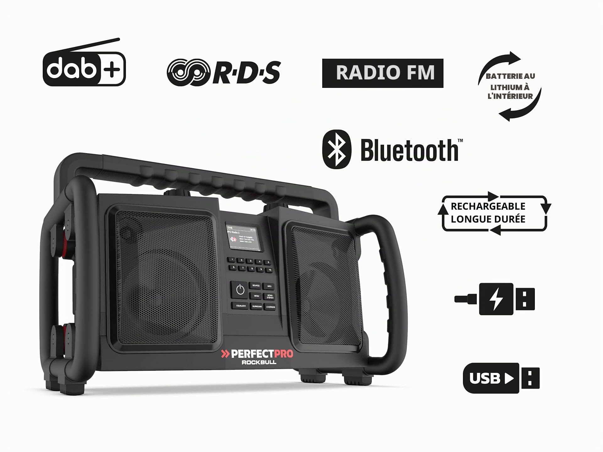 PerfectPro ROCKBULL Radio de chantier