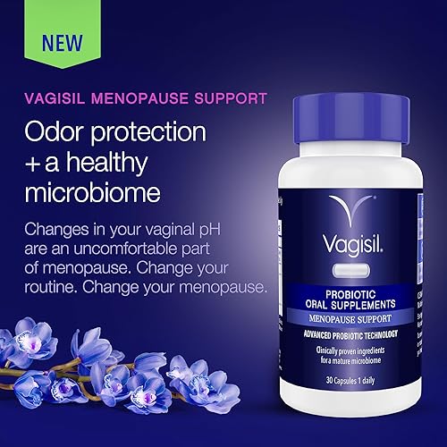 Miniatura 2 de Vagisil Suplemento probiótico para apoyar la menopausia, ingredientes clínicamente probados con D-manosa y LactoCran, fórmula limpia para mujeres