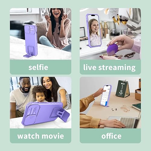 Miniatura 4 de Funda para cámara de lente deslizante para Xiaomi Redmi Note 10 4G10S con soporte incorporado, resistente a prueba de golpes de cuerpo completo caso