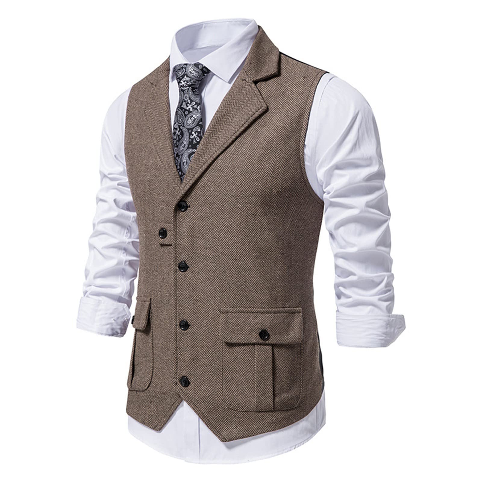 Gilet da uomo, nero, 3XL, gilet da uomo, elegante, blu, con papillon