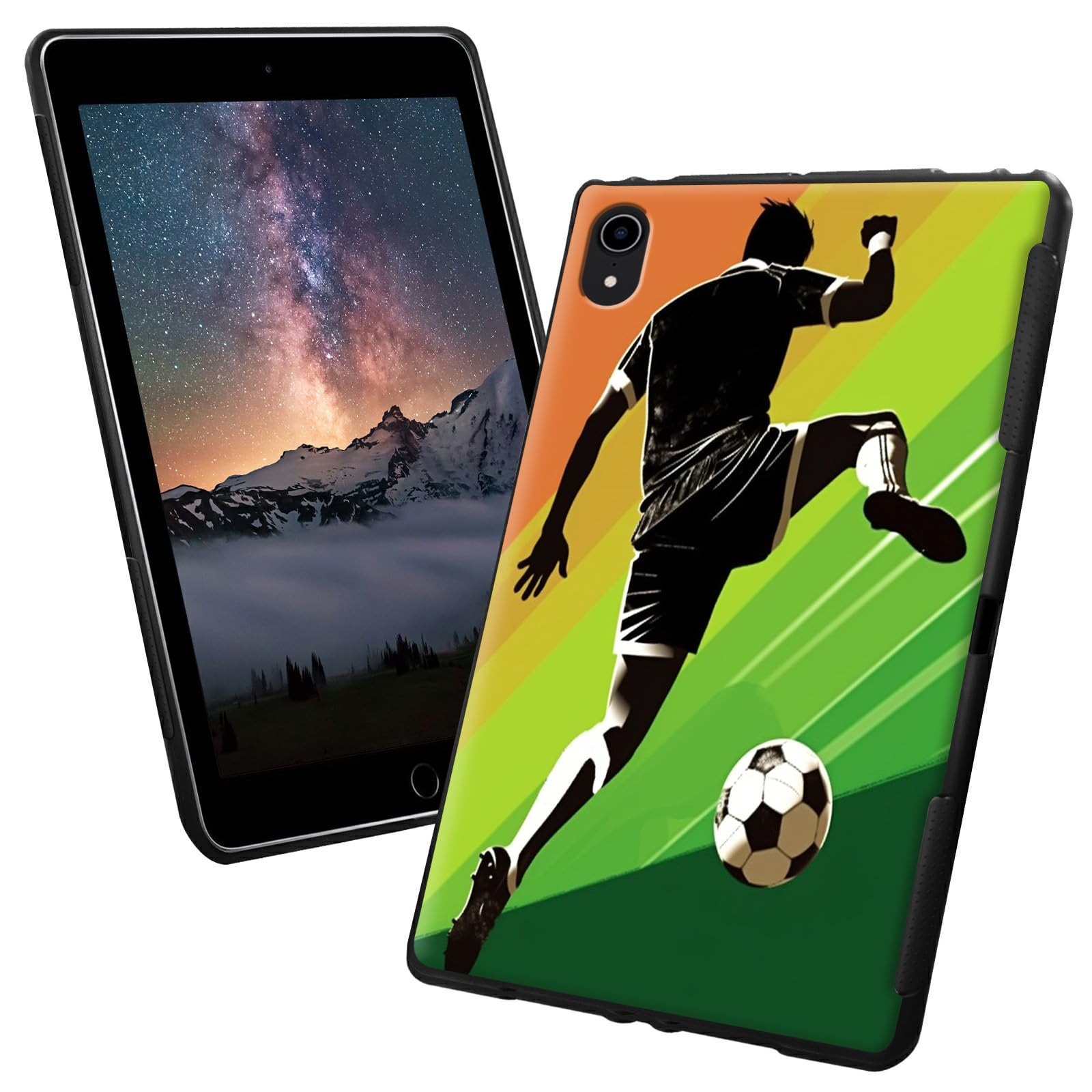 iPad本体 footballer Amazon.com: for iPad 10th Generation Case with Football Pattern
