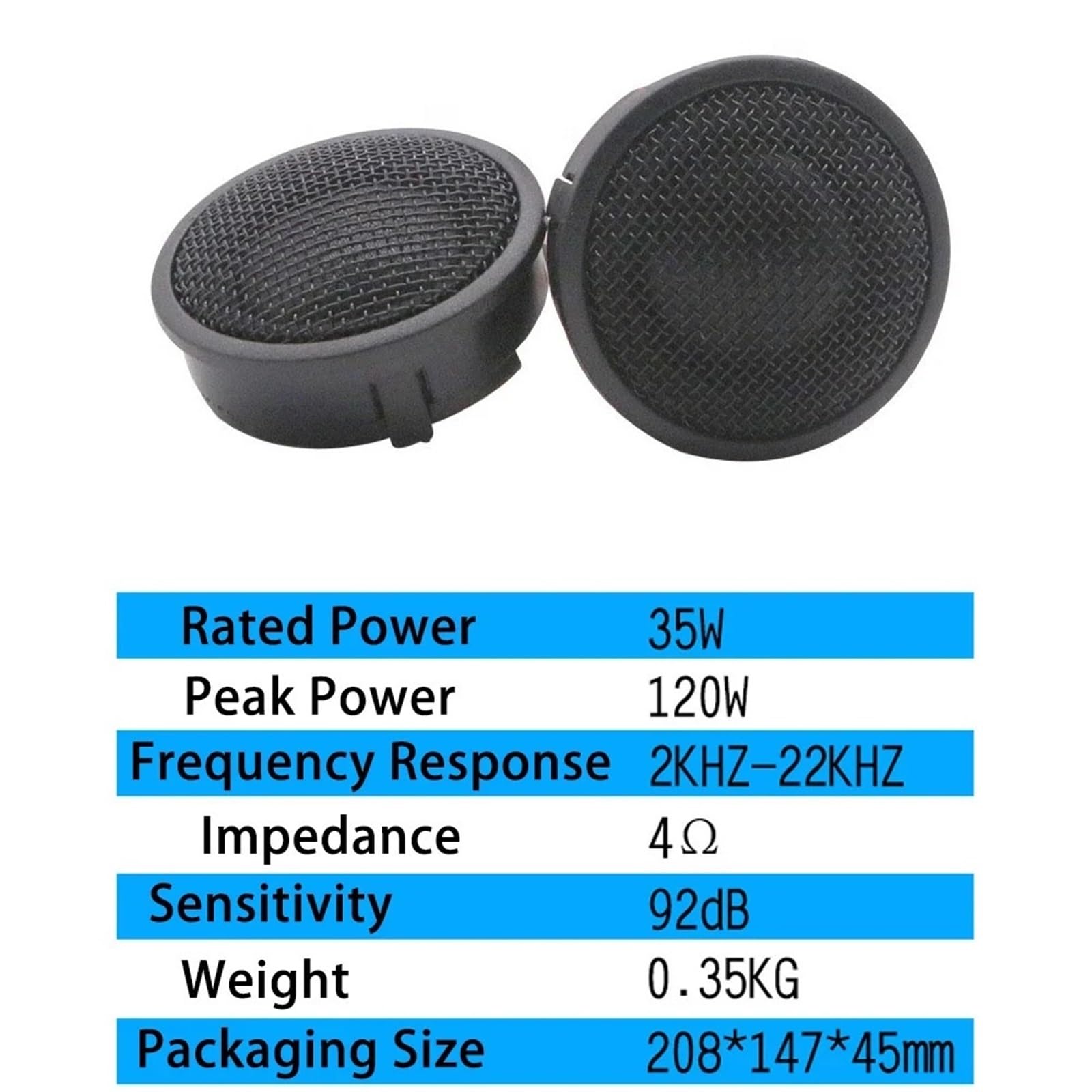 Tweeter de Audio para el automóvil para Coche