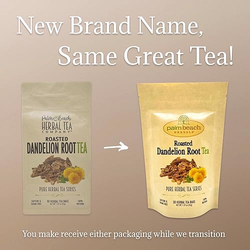 Vista 3 de Palm Beach Medicinal Herbs - Té de raíz de diente de león tostado - Serie de té de hierbas puras, 30