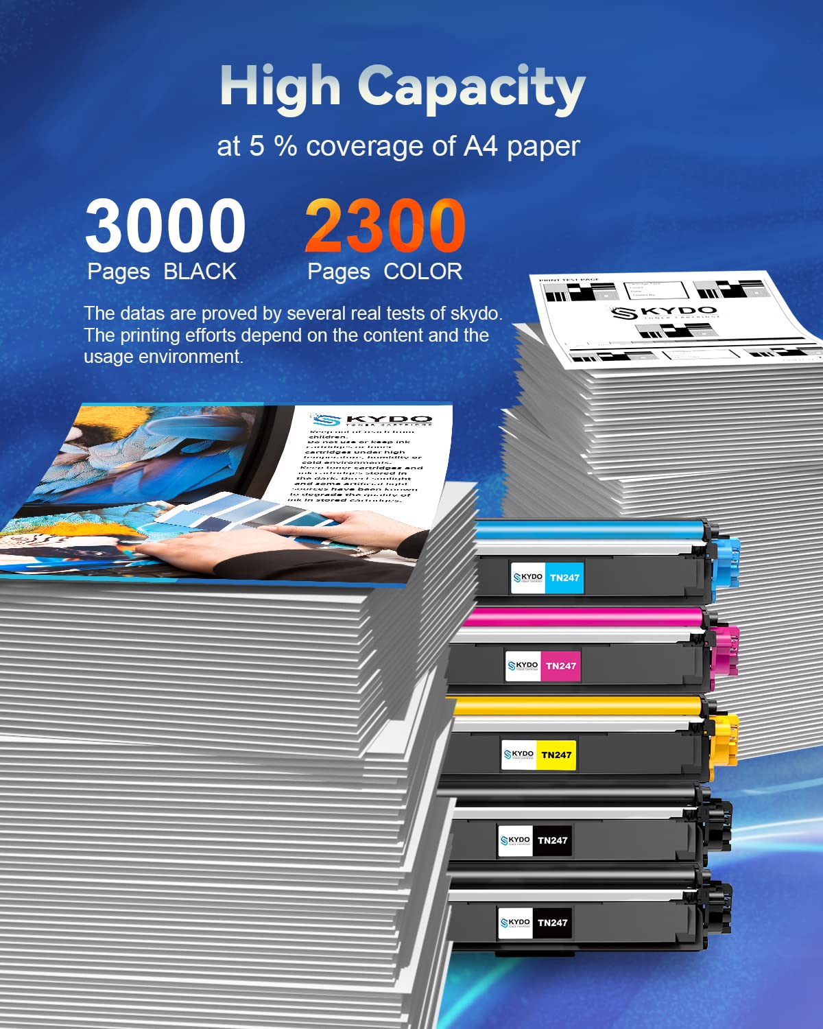 Brother TN247 TN-243CMYK Compatible Toner Pack per MFC-L3550CDW, L3750CDW, L3770CDW, HL-L3210CW, L3230CDW, L3710CW, L3730CDN