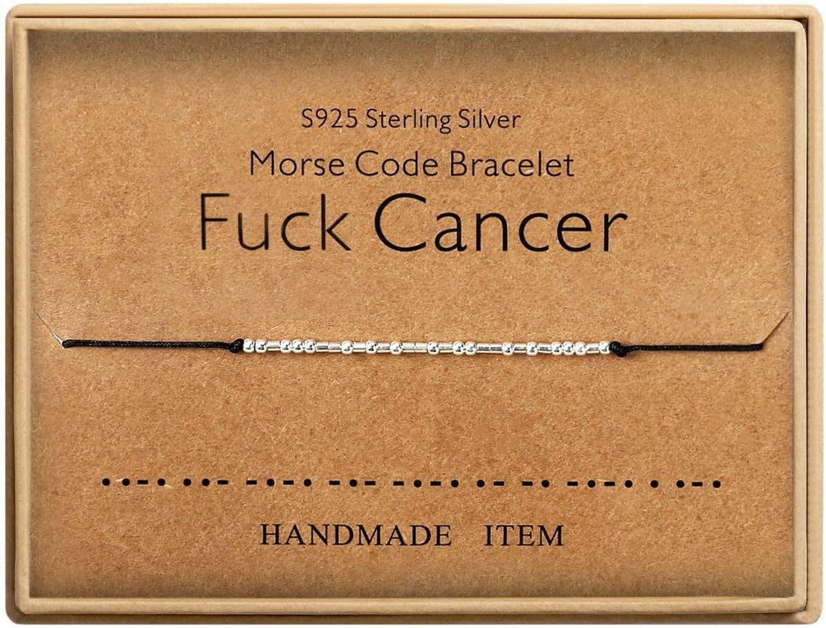 Inspirational Gifts for Women, Morse Code Funny Gifts Bracelets for Women, S925 Sterling Silver Morse Code Bracelets Friend Gifts