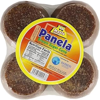 Panela Colombiana Fraccionada Brown Sugar Cane Mayte (8 Pack (8 Caritas))