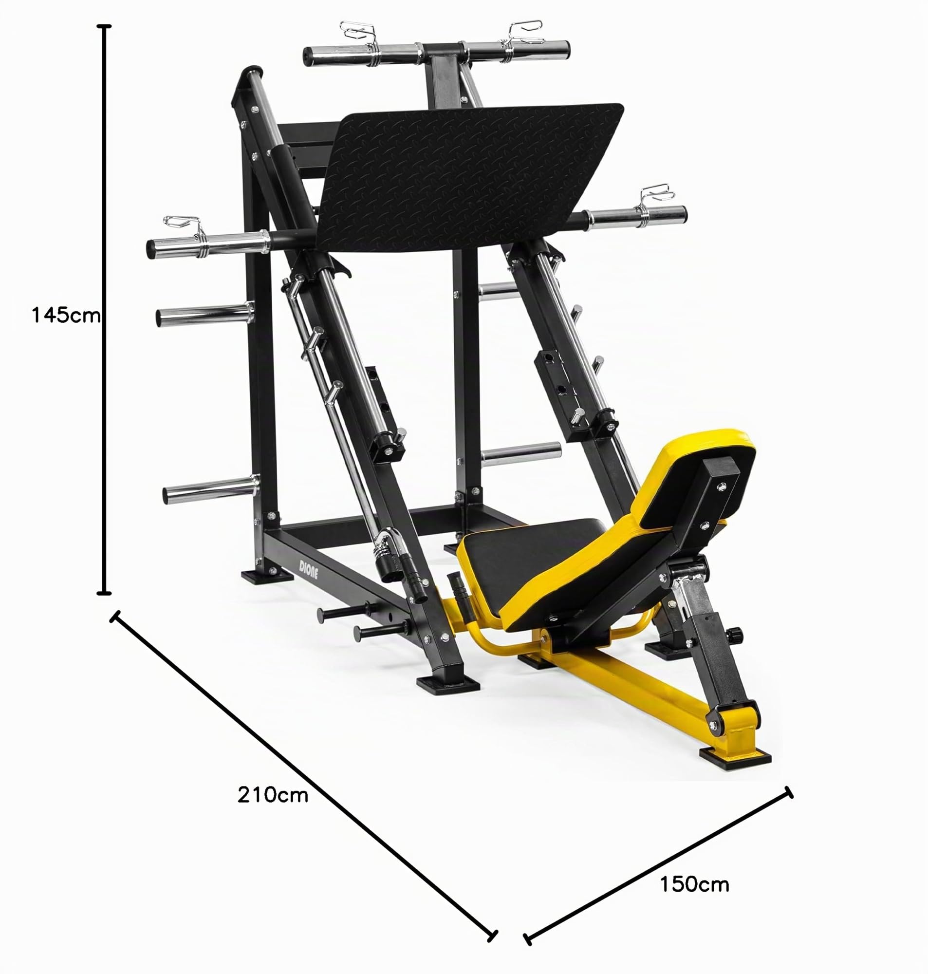 Dione Allenatore per Gambe – Leg Press – Pressa per Gambe LP5000 – Portata Fino a 500 kg