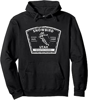Snowbird Utah Snow Skiing Pullover Hoodie