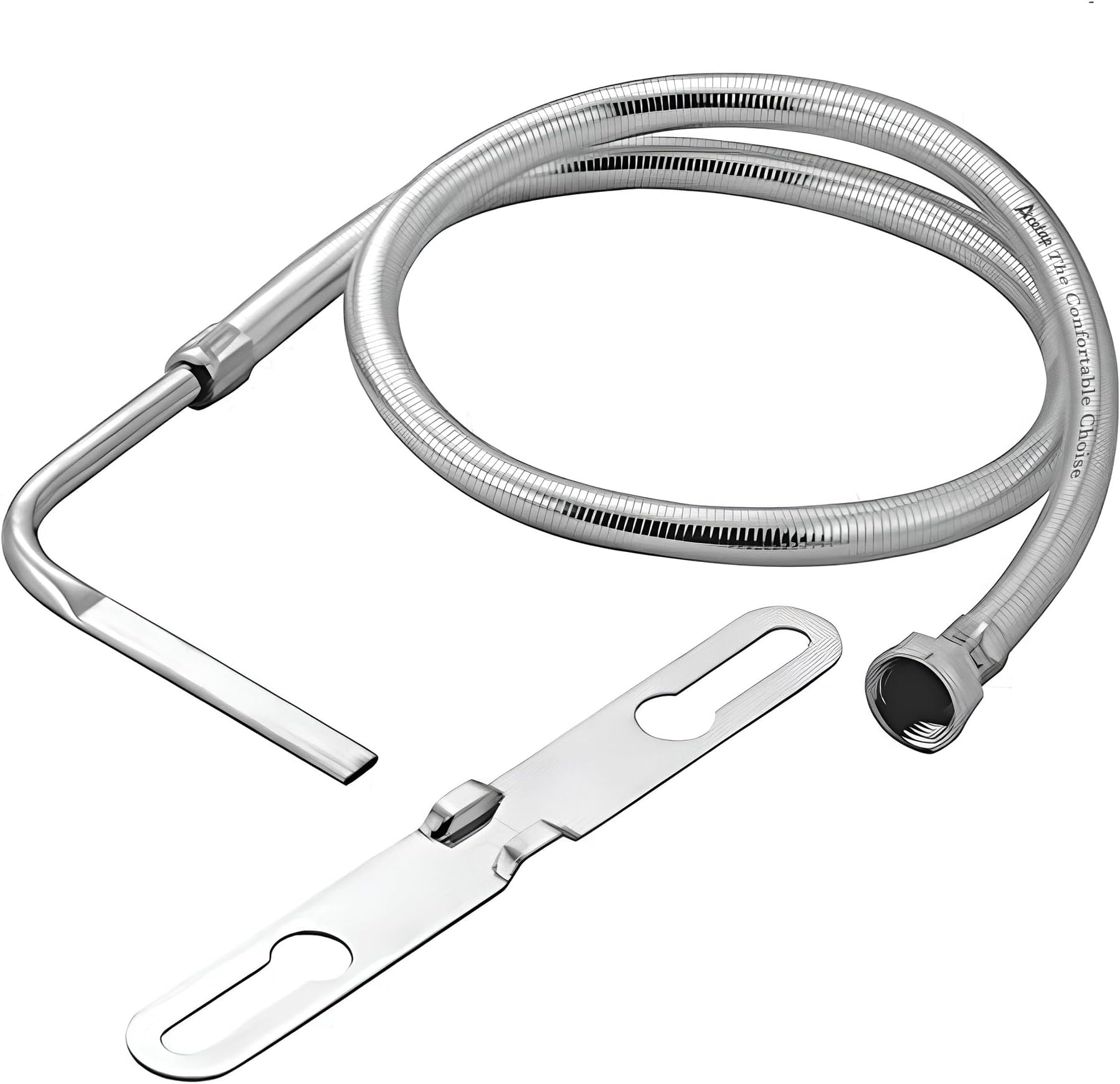 Acetap Multijet Stainless Steel Toilet Jet/Bidet Spray โ Hands-Free with 1.5 Meter Heavy-Duty PVC Hose Pack Of 1