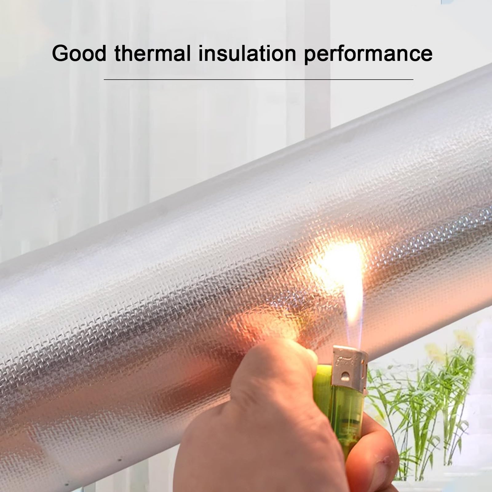 Precortado Coquilla Aislante, Papel de Aluminio Tubo Espuma Aislante, Protección contra Congelamiento Tubo Di Protezione Dal Calore, para Grifo, Exterior de Invierno, Rociador(11.0cm/4.3in)