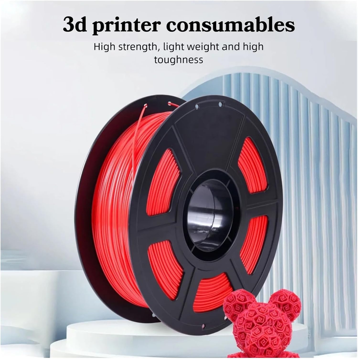 Compatible with Tideboom PLA 3D Filament 1.2KG High Speed PLA 3D Printer Filament High Flow Speedy Matte Effect 3D Printing Mateials Pla(Blue)