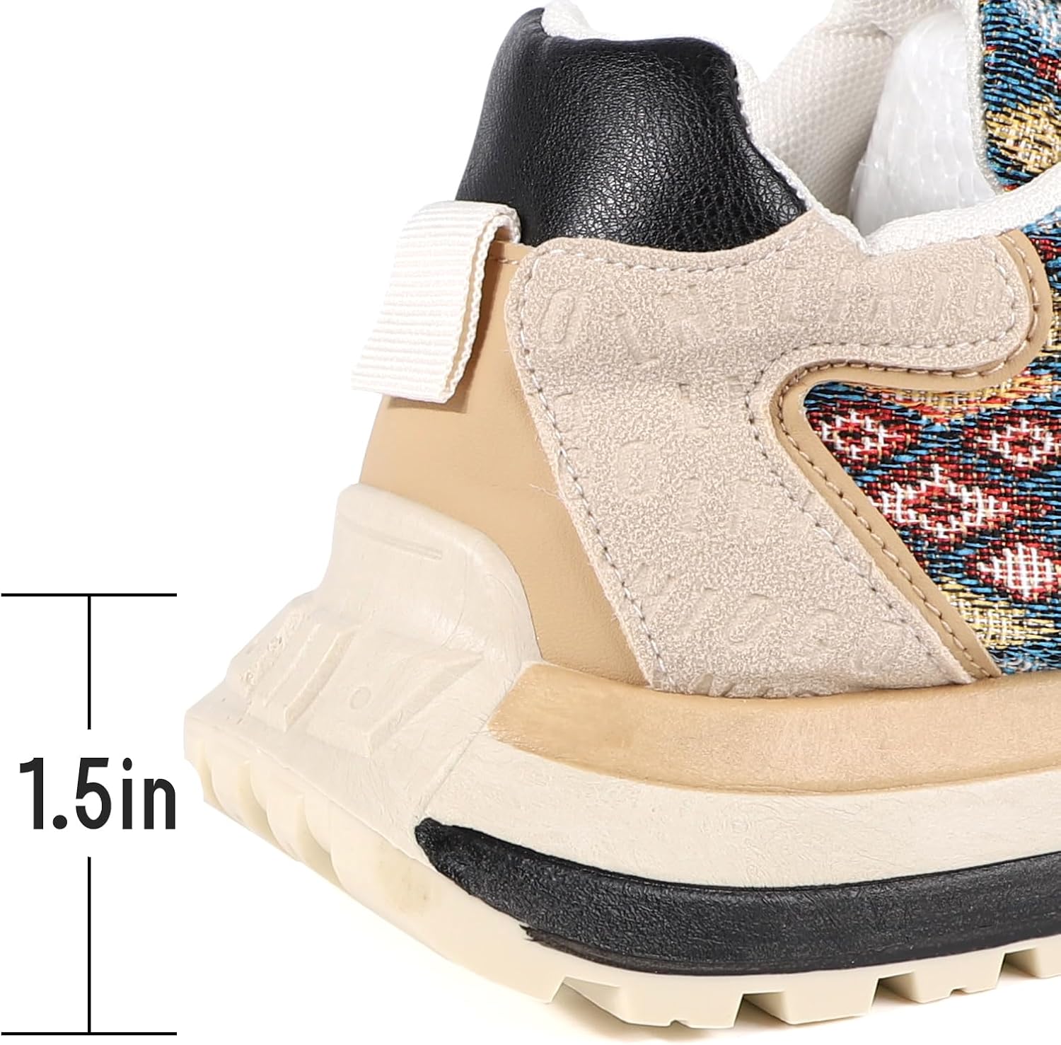 Men's Fashion Casual Low Top Sneakers Comfy Non Slip Breathable Walking Shoes Lace Up Sneakers Chunky Sneakers7.5-10.5 - Image 4