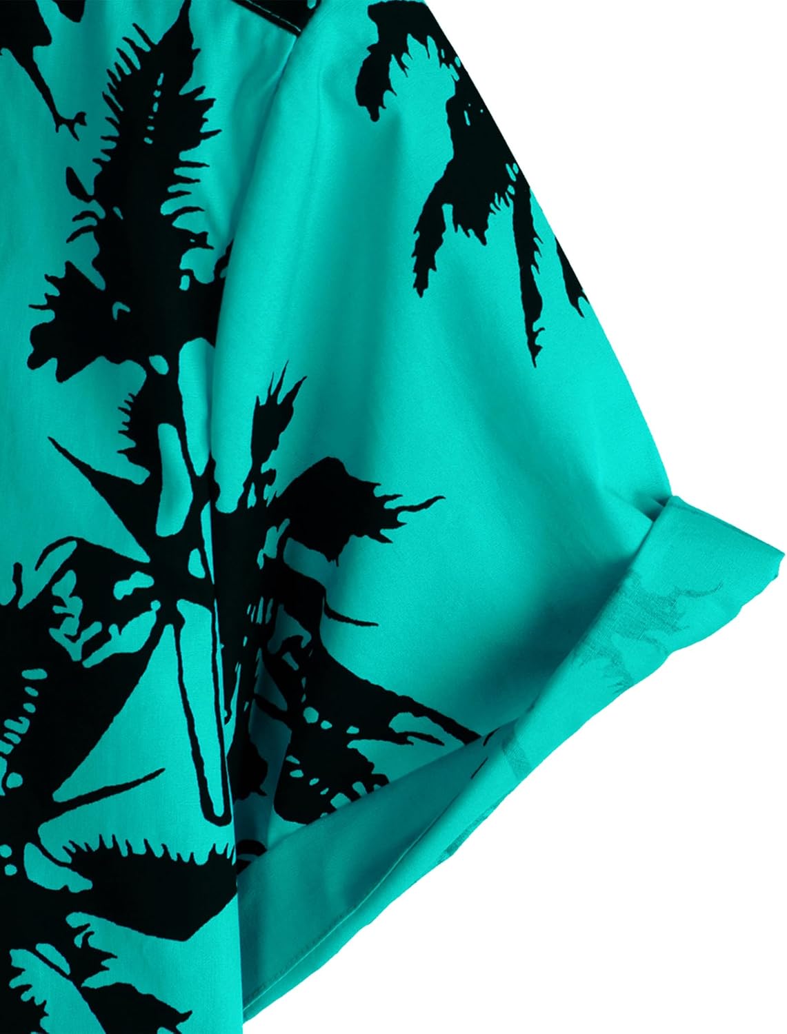 VATPAVE Mens 100% Cotton Hawaiian Shirts Floral Short Sleeve Button Down Shirts Summer Beach Shirts - Image 4