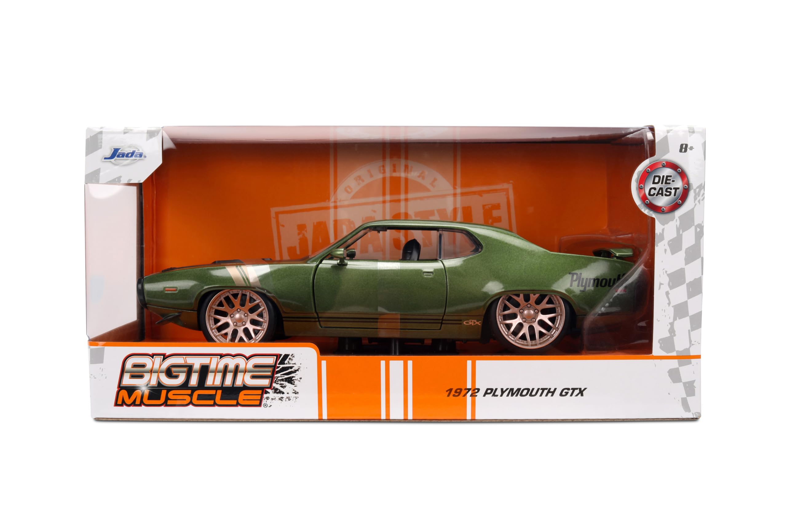 Amazon.co.jp: Jada Toys Bigtime Muscle 1:24 1972 プリマス GTX ダイ