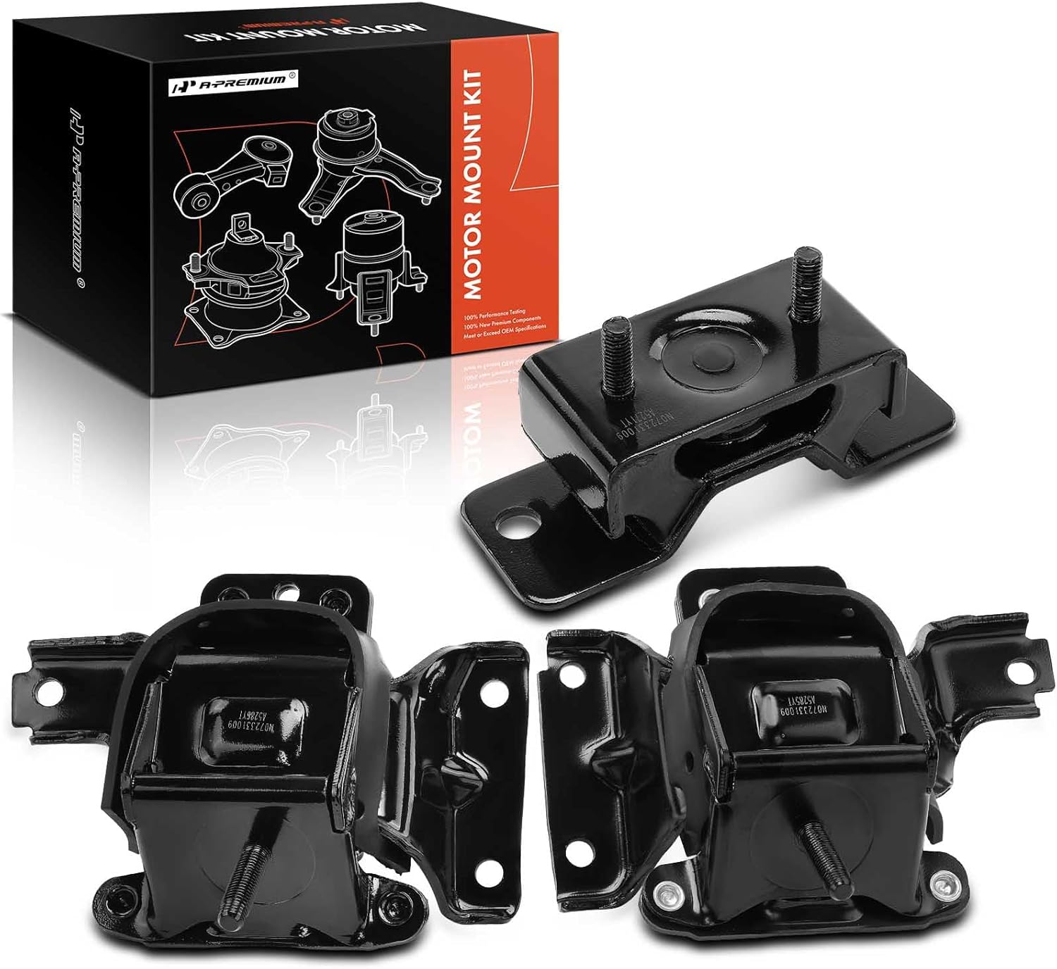 A-Premium 3PCS Engine Motor Mount and Transmission Mount Kit Compatible with Ford Crown Victoria 2003-2011 & Lincoln Town Car 2009-2011 & Mercury Grand Marquis, Marauder, 4.6L, Automatic Transmission