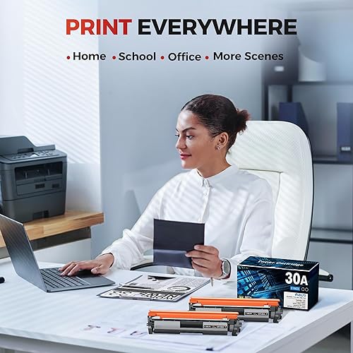 Miniatura 7 de Cartucho de tóner negro 30A CF230A - Reemplazo para HP 30A CF230A 30X CF230X compatible con impresora Pro MFP M227fdw M203dw M227fdn M203dn M227sdn