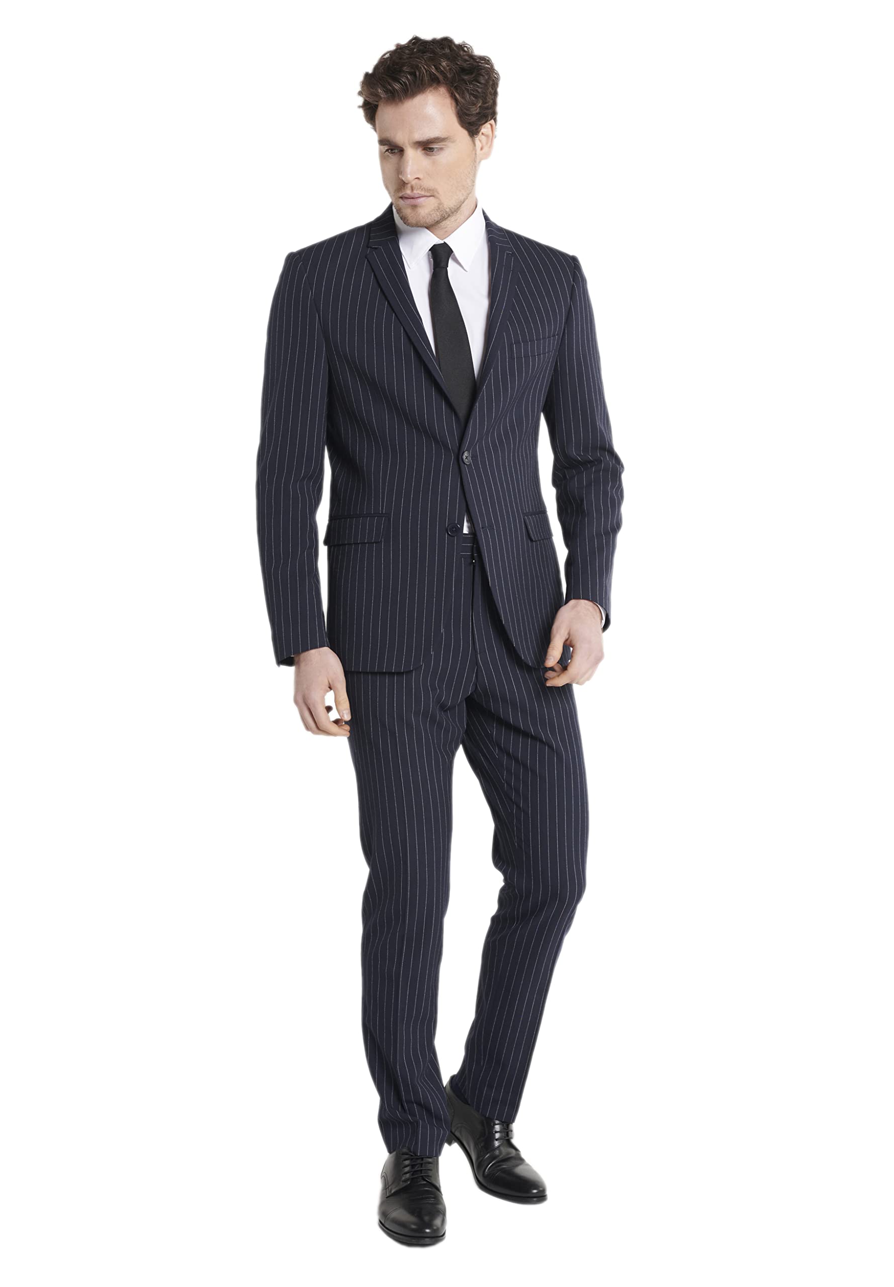 Tuta Uomo Classy Gentleman 3 Pezzi - Blu Marino Con Gilet Taglia 54