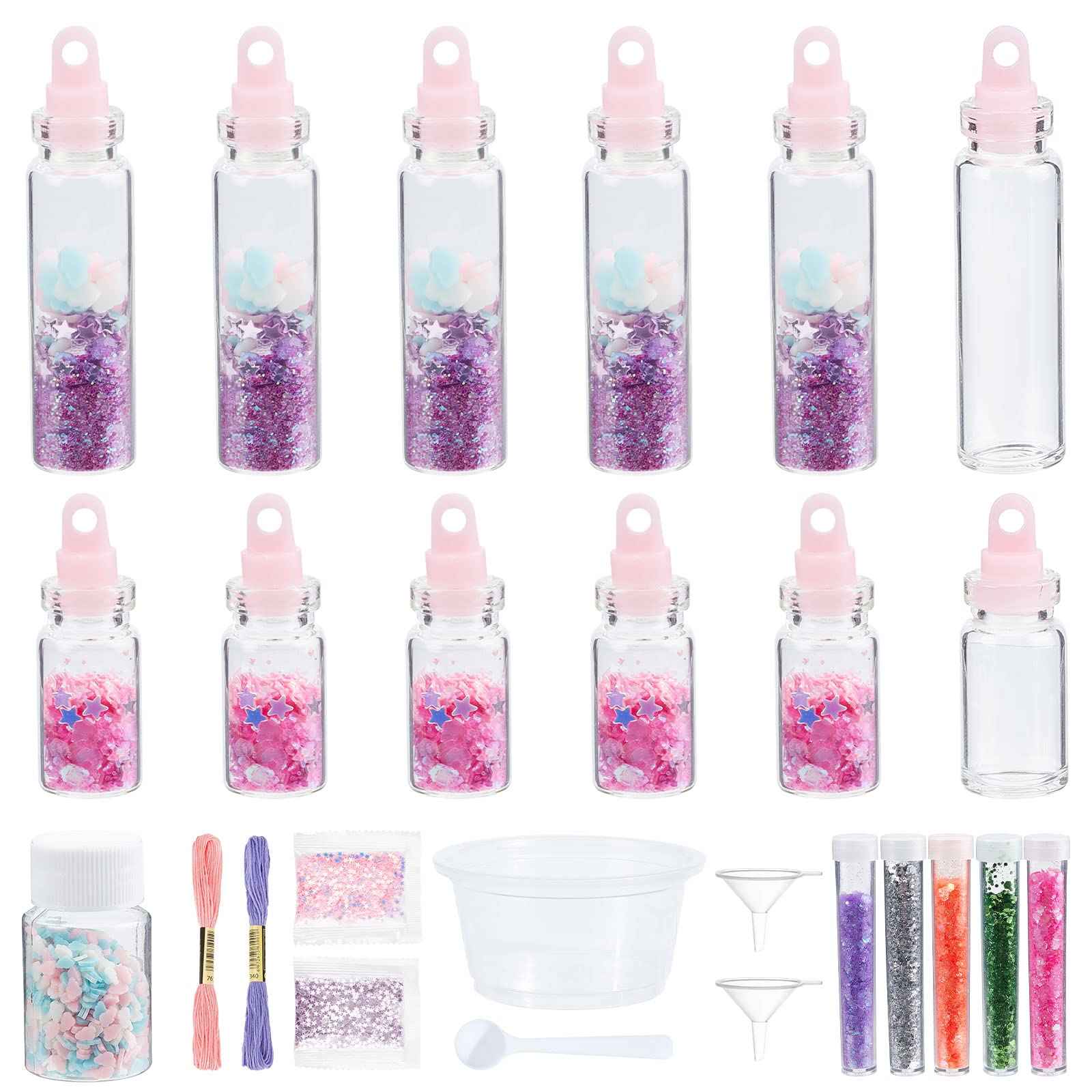 WEBEEDY DIY Potion Kits for Kids Unicorn Potions Craft Kit Create Magical Fairy Potions Kit DIY 12 Bottles Magic Potions Arts & Crafts for Kids Creative Art Crafts Toys Gift for Girls 6 7 8 9 10