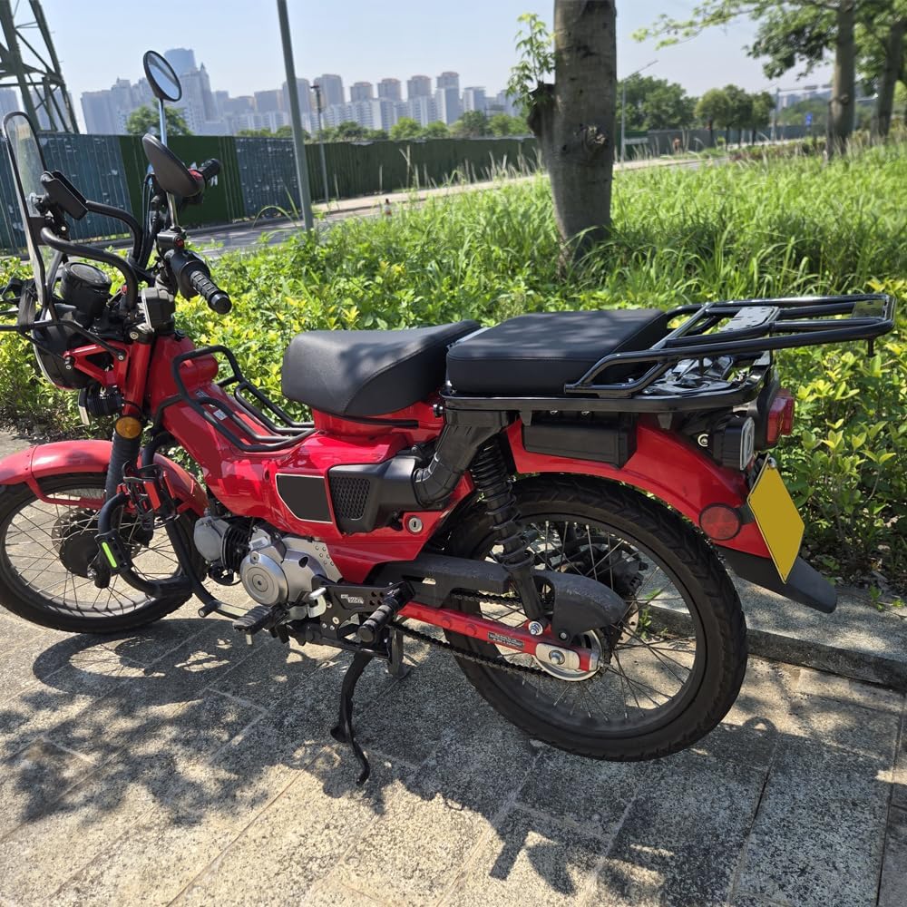 Motorcycle Black Rear Luggage Rack Carrier Luggage Rack Compatible with Honda CT125 Trail 125 Hunter Cub 125 (2019-current) All Models