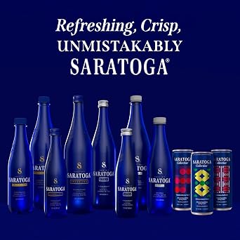 Saratoga Collection Flavored Sparkling Spring Water, Abstraction of Lime - Lime Flavored (6-Pack) - Zero Calories, Zero Sweeteners & No Artificial Sweeteners or Colors - 12 Fl Oz Aluminum Cans