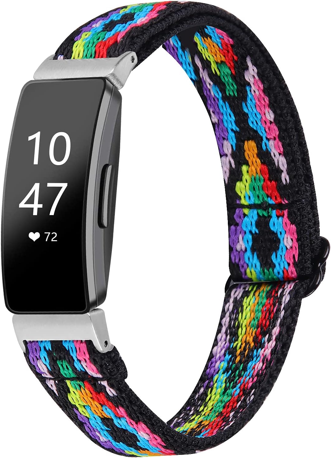 HAYUL Elastic Bands Compatible with Fitbit Inspire 2/ Inspire/Inspire HR for Women Men, Stretchy Fabric Soft Nylon Loop Band for Inspire Fitness Tracker, Skin-Friendly Replacement Wristband Accessory