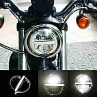 Faro LED 5,75 Pollici Per Harley Davidson - Halo DRL, Impermeabile IP67, Plug & Play - Foto 5