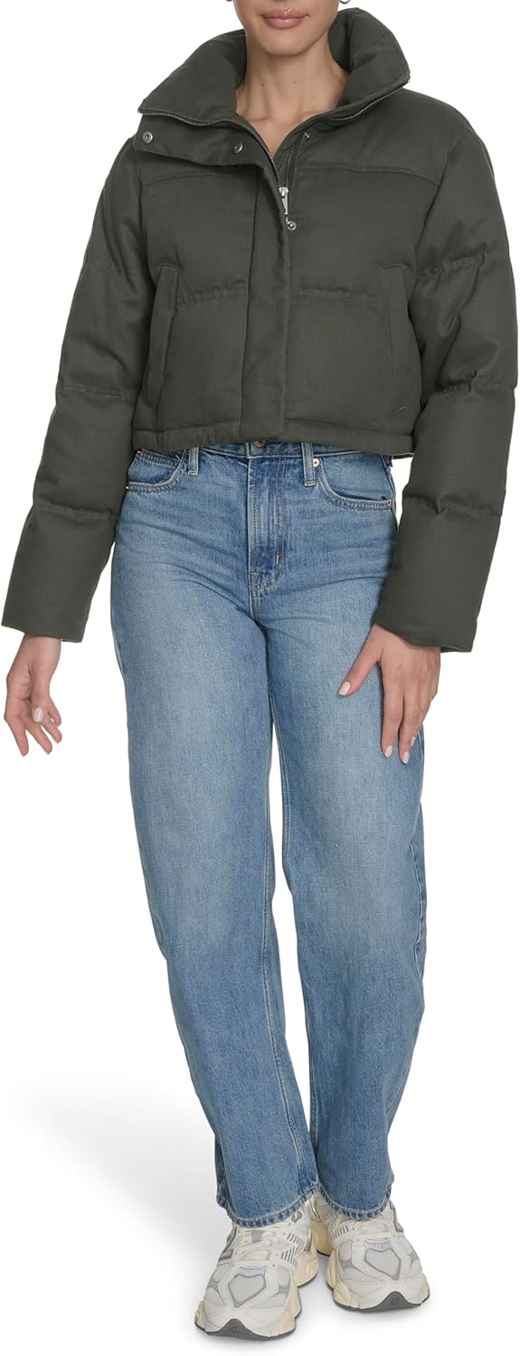 Levi's womens Cropped Cotton Puffer - Image 2