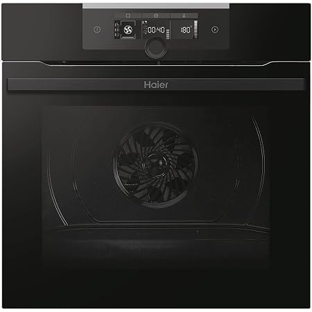 Haier I-Turn Series 2 HWO60SM2F3BH - Horno Multifunción, Limpieza por  Aquálisis,Conectividad WIFI, Capacidad 70L, Cocción multinivel, 11  Funciones, Mando giratorio, Clase A+, Negro : Amazon.es: Grandes  electrodomésticos