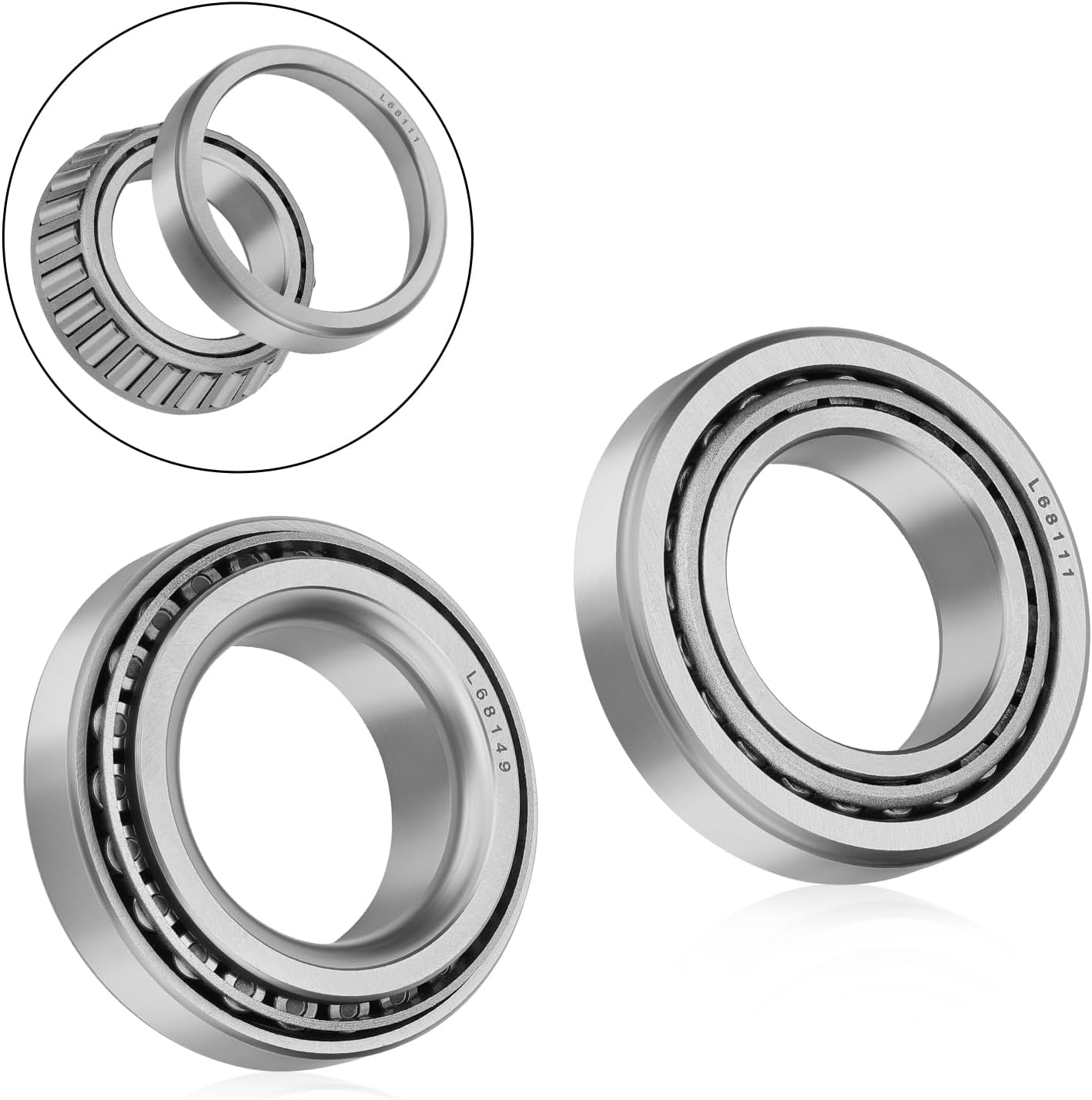 M MATI 2Pcs Rear Hub Bearing Seal Repair Kit for Polaris Trail Blazer 250 330 400 1999-2013 Scrambler 400 500 1998-2012 Sportsman 500 2000-2008 3554517 3554518 3514680 3514679