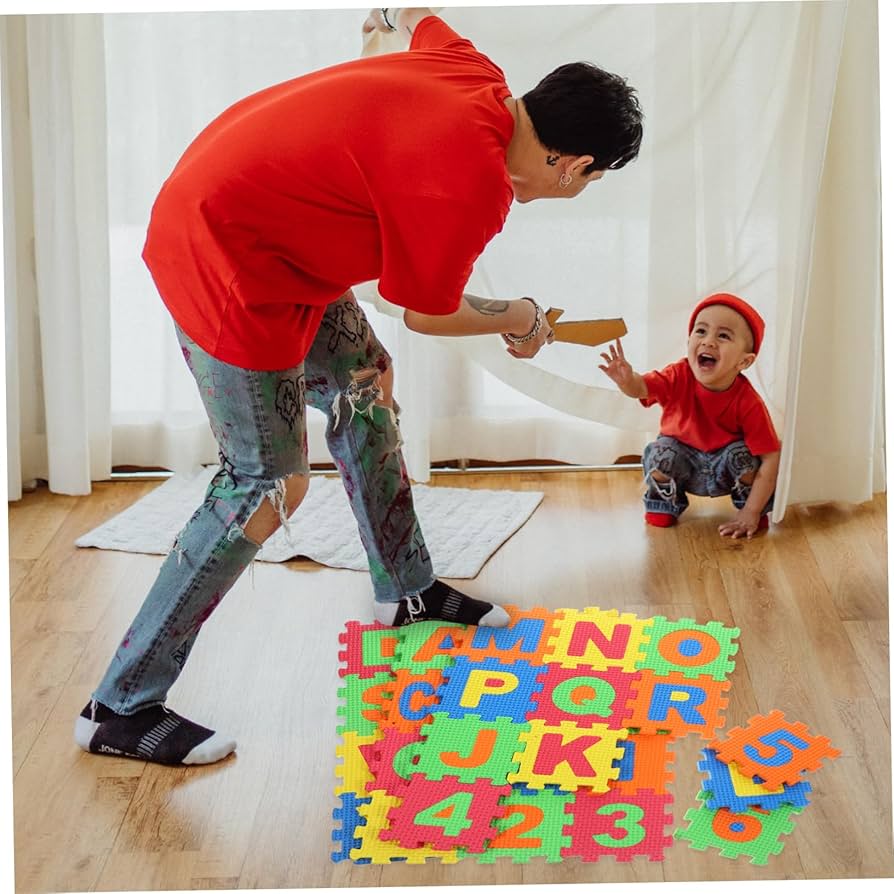 Amazon.co.jp: FELTECHELECTR 36個語アルファベットパズルマット