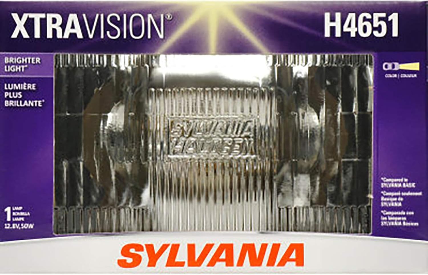 SYLVANIA - H4651 XtraVision Sealed Beam Headlight - Halogen Headlight Replacement Delivers More Downroad Visibility (Contains 1 Bulb)