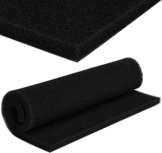 Filtermatte Luftfiltermatte Teichfilter Schwämme 42cm*30cm*10mm Universell zum Zuschneiden Luftfiltereinsatz für Scooter Motorrad Rasenmäher Luftreiniger Motorhacke Aquarien(42cm*30cm*10mm)