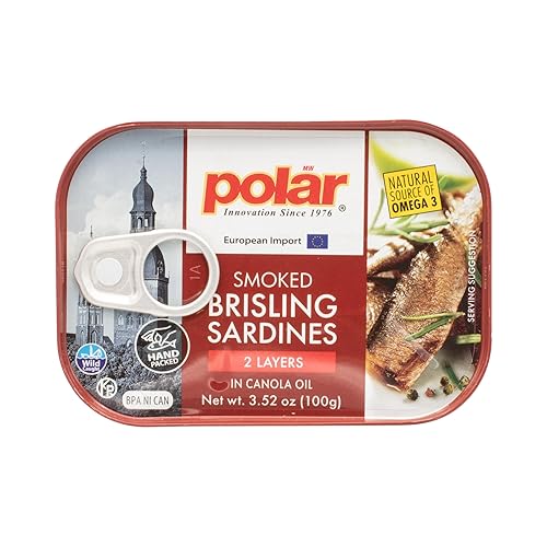Miniatura 3 de MW Polar Sardinas Brisling Ahumadas en Aceite de Canola, Lata de 3.52 oz, Capturadas en la Naturaleza (Paquete de 12)